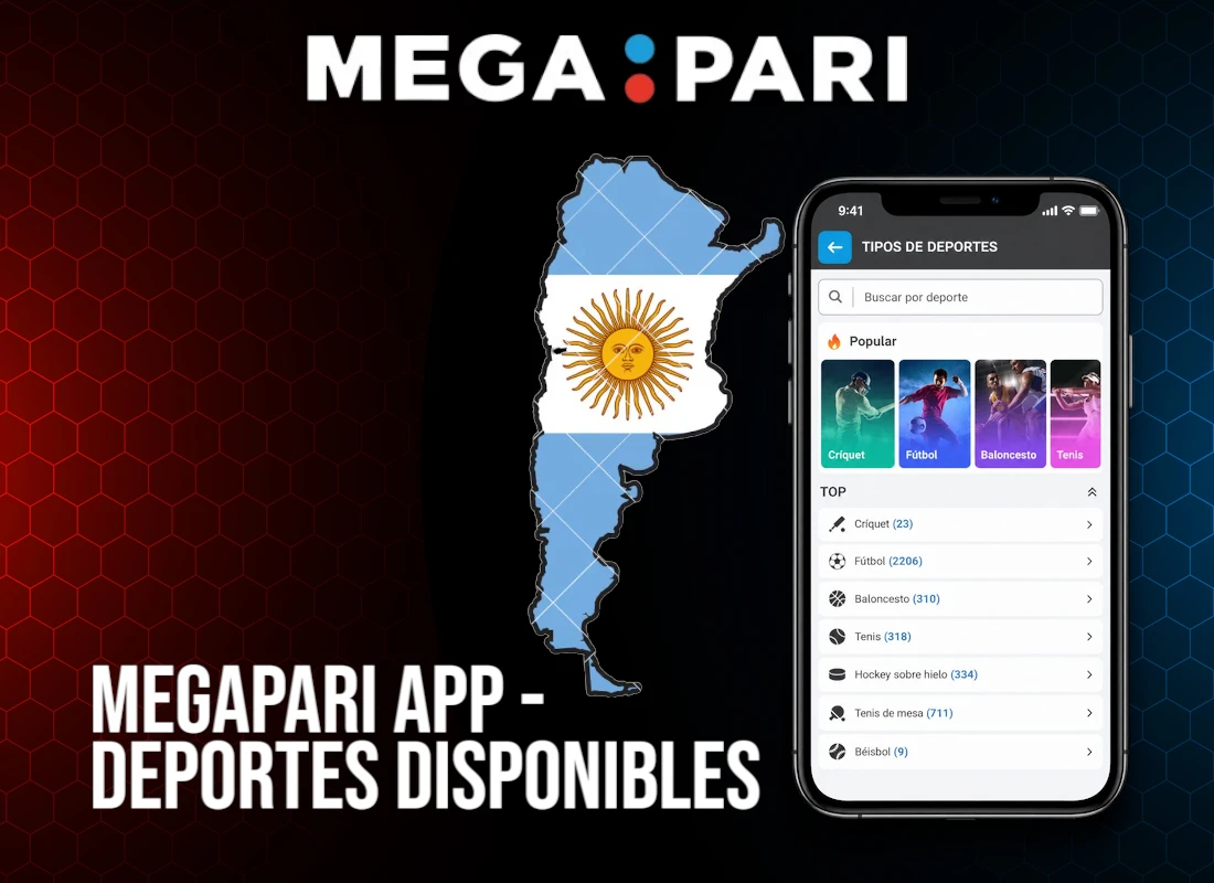 Megapari App Deportes disponibles